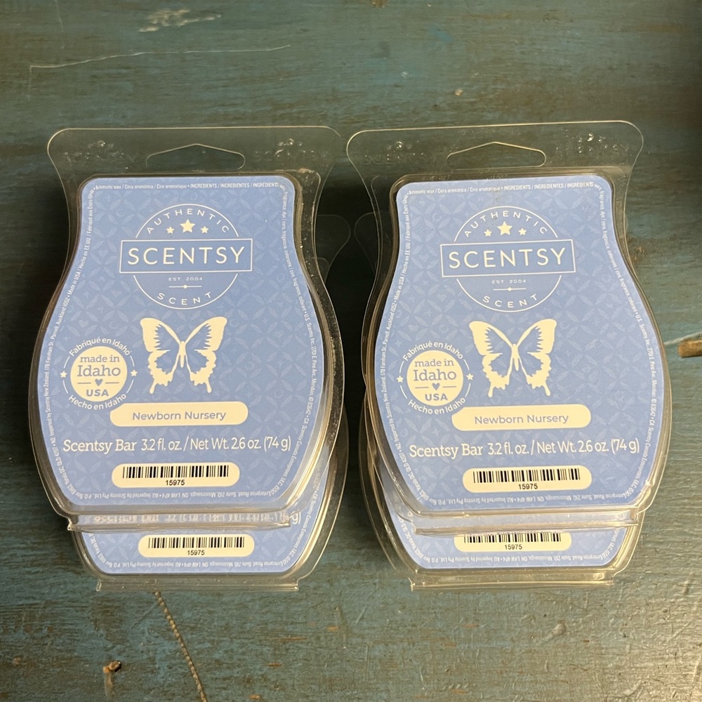 Scentsy Bars x 4 newborn nursery